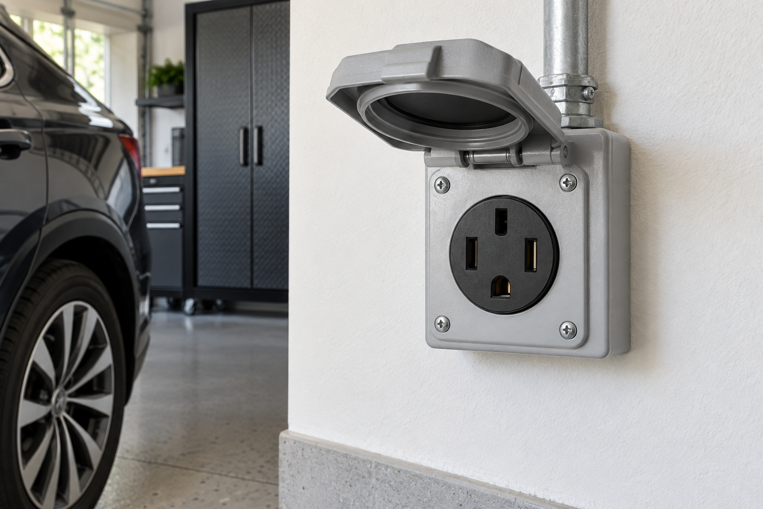 NEMA 14-50 charging outlet